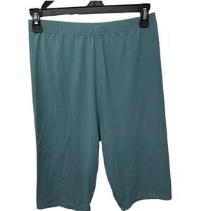 New Mix Women's Medium High Waist Teal Biker Shorts Soft Material
